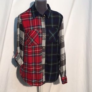 Intro multi plaid shirt size MP